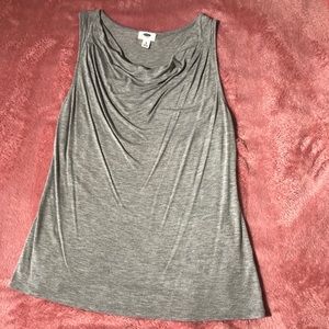 Grey Cowl Neck tank top